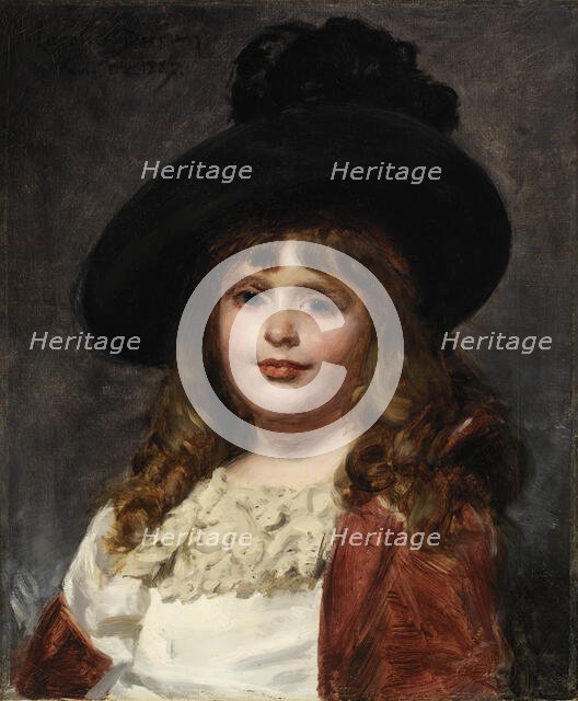 Laura at Seven, 1887. Creator: Charles Emile Auguste Carolus-Duran.