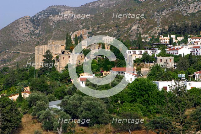 Village and abbey of Bellapais, North Cyprus.