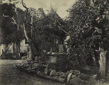 Rural Scene with Stone Building and Cross, c. 1857. Creator: Charles-Fortunat-Paul-Casimir Perier (French, 1812-1897).