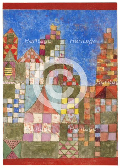 East-West Buildings, 1928. Creator: Klee, Paul (1879-1940).