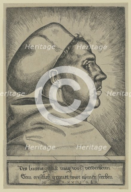 Portrait of Martin Luther (1483-1546), 1523.