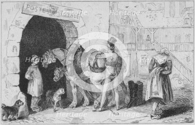 'A French Post-House', late 18th-early 19th century.  Creator: Unknown.