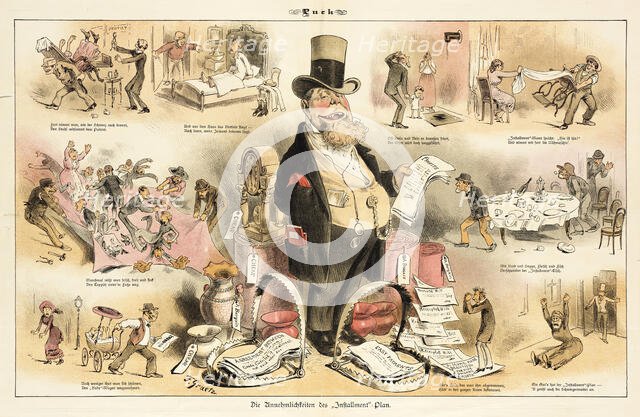 Beauties of the Installment Plan, 1883. Creator: Friedrich Graetz.