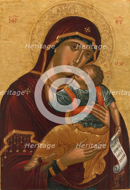 The Mother of God Glycophilousa, between 1500 and 1520. Creator: Cretan School.