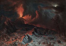 Mount Vesuvius at Midnight, 1868. Creator: Albert Bierstadt (American, 1830-1902).