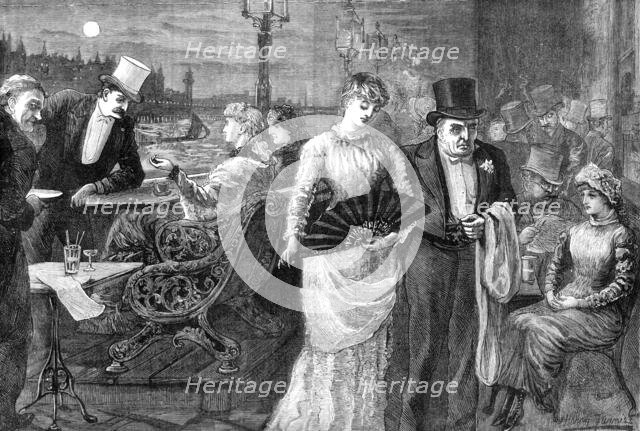 A Midsummer Night on the Terrace of the House of Commons, 1881. Creator: Joseph Swain.