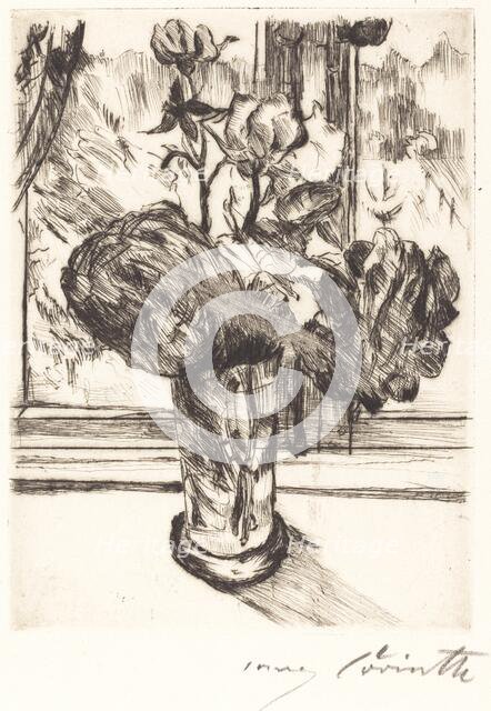Rosen in einem Wasserglas (Roses in a Glass of Water), 1916. Creator: Lovis Corinth.