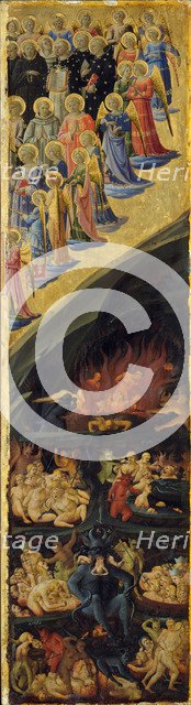 The Last Judgment (Winged Altar, Right Panel), Early 15th century. Artist: Botticelli, Sandro (1445-1510)