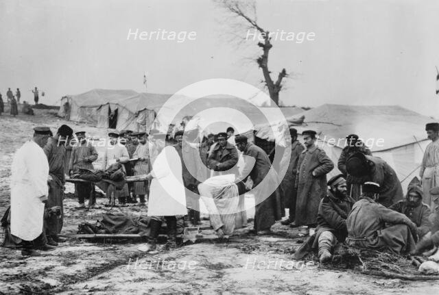 Transport of dead, Bulgarian Army, between c1910 and c1915. Creator: Bain News Service.