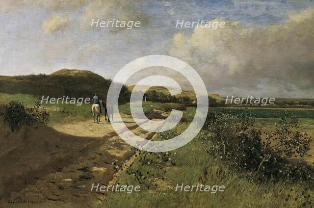 Dunes near Katwijk, 1886. Creator: Eugen Jettel.