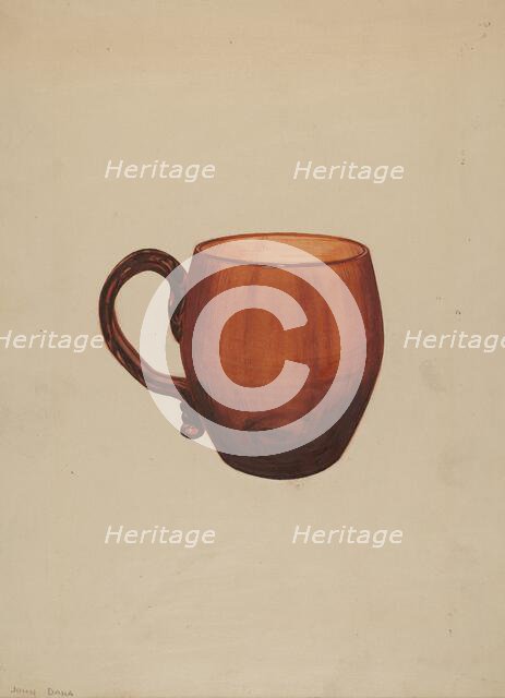 Mug, c. 1937. Creator: John Dana.