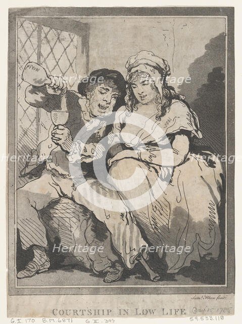 Courtship in Low Life, December 15, 1785. Creator: Samuel Alken.