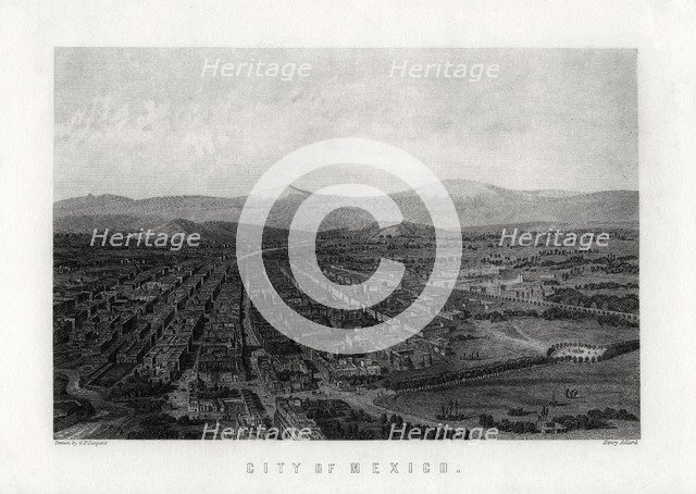 'City of Mexico', 1883. Artist: Henry Adlard