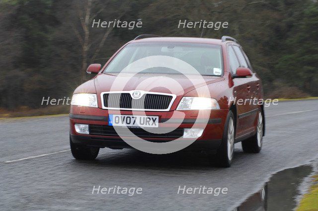 2007 Skoda Octavia estate. Artist: Unknown.