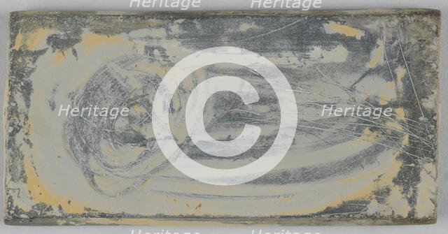 Colour mixing stone that belonged to Jean Moulin, between 1919 and 1938. Creator: Unknown.