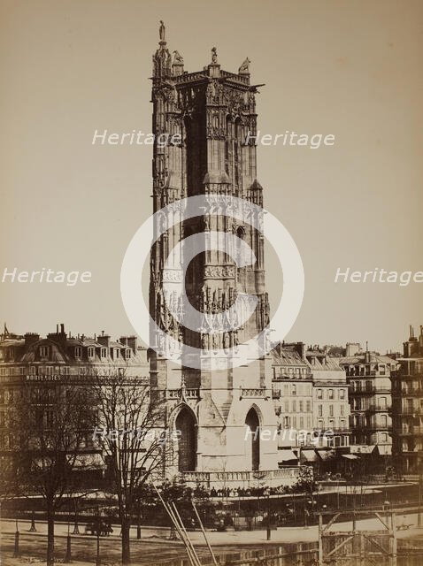 Tour St. Jacques, Paris, 1860s. Creator: Unknown.