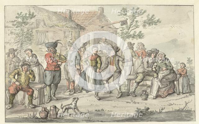 Cheerful company at an inn, 1661-1693. Creator: Gerrit Grasdorp.