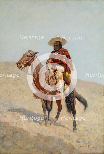 A Mexican Vaquero, 1890. Creator: Frederic Remington.