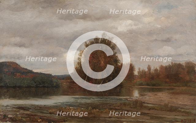 Gray Day on the Esopus, 1882. Creator: Jasper F. Cropsey (American, 1823-1900).