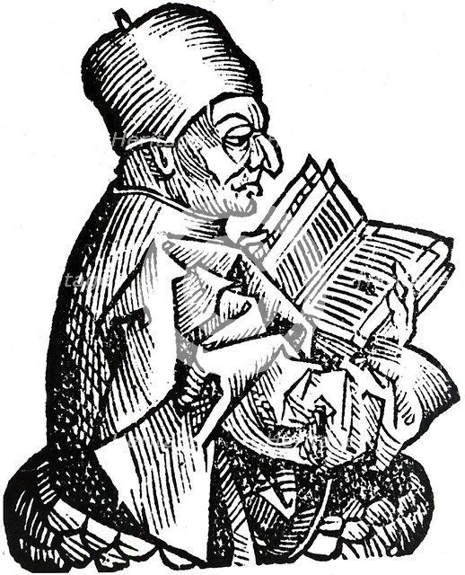 The Venerable Bede (c673-735), Anglo-Saxon theologian, scholar and historian, 1493. Artist: Unknown