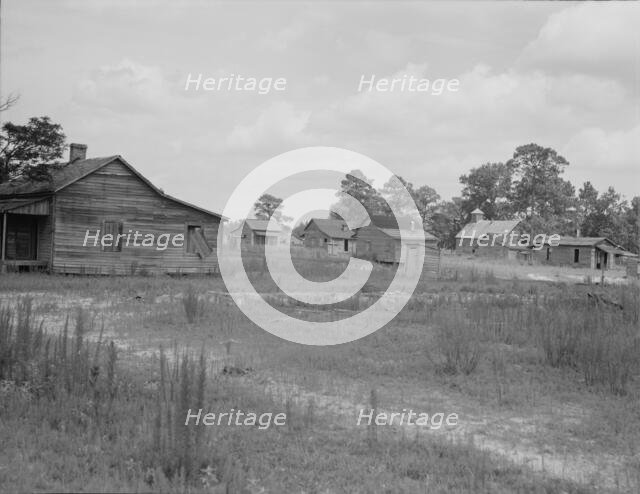 A sawmill village, abandoned after the closing of the mill, Careyville, Florida, 1937. Creator: Dorothea Lange.