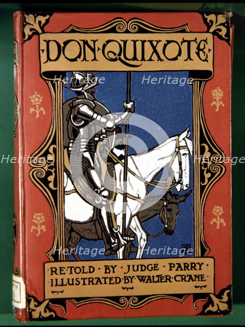 Title page of Don Quixote de la Mancha by Miguel de Cervantes Saavedra (Spain, 1547-1616), London…