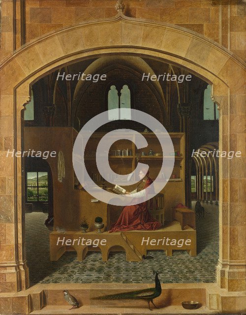 Saint Jerome in his Study, ca 1475. Artist: Antonello da Messina (ca 1430-1479)