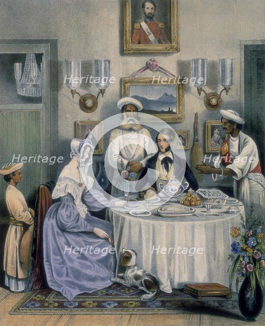 The Breakfast, 1842. Creator: J. Bouvier.