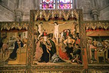 The altarpiece at the Chapel of Santa Agata, Barcelona, Spain, 2007. Artist: Samuel Magal