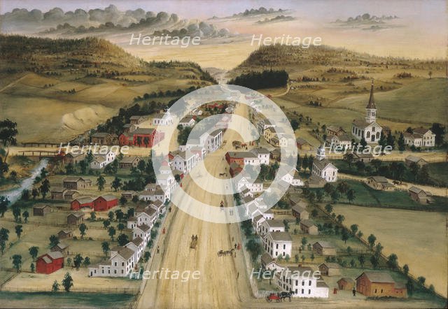 View of Poestenkill, New York, ca. 1870. Creator: Joseph H. Hidley.