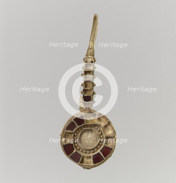 Earring, Langobardic or Byzantine (?), 6th-7th century. Creator: Unknown.