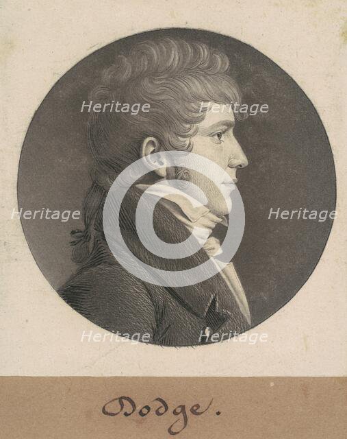 Dodge, 1808. Creator: Charles Balthazar Julien Févret de Saint-Mémin.