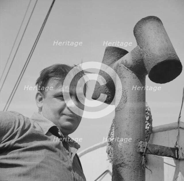 Possibly: On board the fishing boat Alden, out of Gloucester, Massachusetts, 1943. Creator: Gordon Parks.