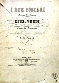 I due Foscari. Quartetto per due Violini, Viola e Violoncello, 1844.