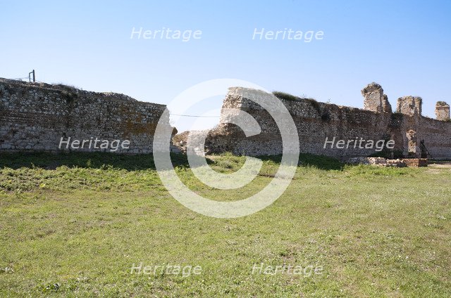 Byzantine fortifications, Nikopolis, Greece. Artist: Samuel Magal