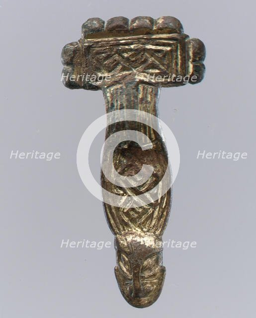 Square-Headed Bow Brooch, Langobardic, first half of 6th century. Creator: Unknown.