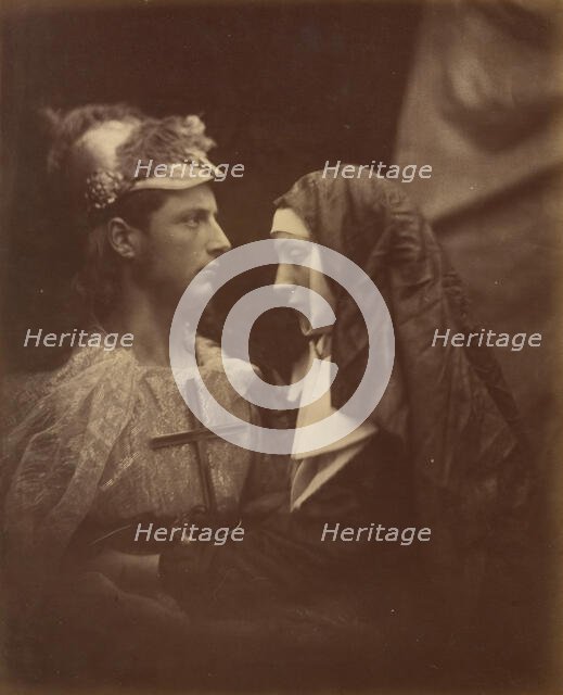 Sir Galahad and the Pale Nun, 1874. Creator: Julia Margaret Cameron.
