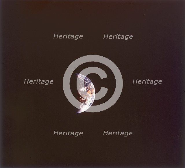 The earth from space, 1968. Artist: Unknown