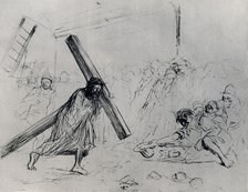 'Christ Carrying the Cross', 1925.Artist: Jean Louis Forain