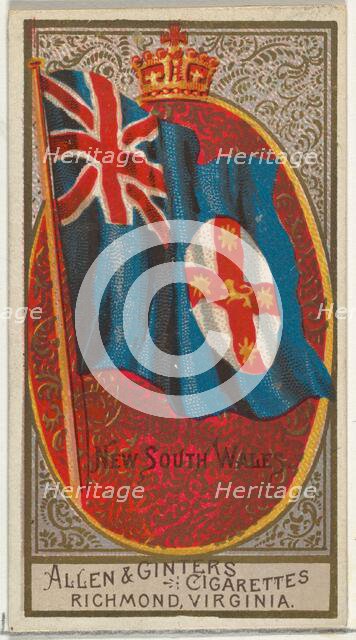 New South Wales, from Flags of All Nations, Series 2 (N10) for Allen & Ginter Cigarettes B..., 1890. Creator: Allen & Ginter.