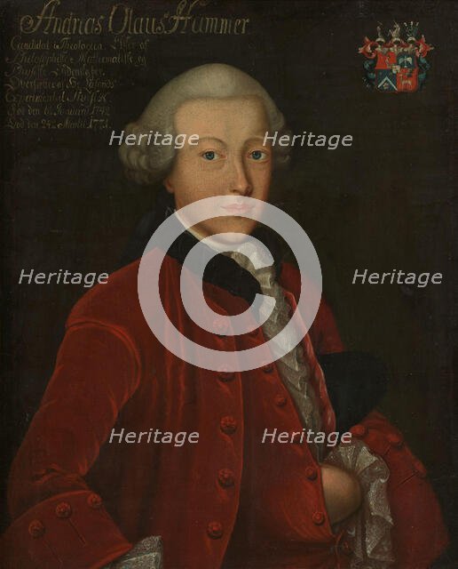 Andreas Olaus Hammer, between 1761 and 1771. Creator: Peder Pedersen Aadnes.