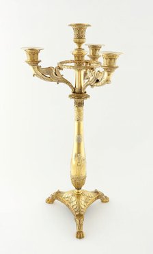 Four Light Candelabrum (one of a pair), Paris, 1809/19. Creator: Martin-Guillaume Biennais.