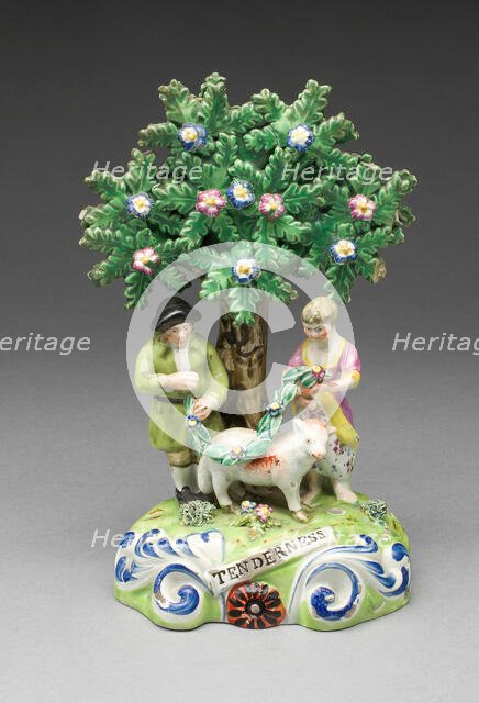 Figure Group: Tenderness, Staffordshire, c. 1820/30. Creator: John Walton.