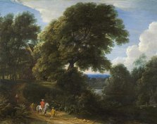 Landscape with a Rider in Red. Creator: Jacques d'Arthois.
