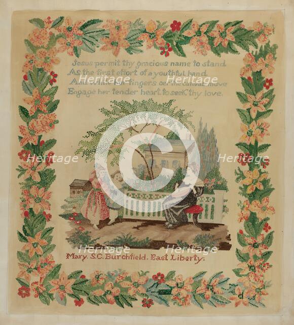 Sampler, c. 1936. Creator: Eva Wilson.