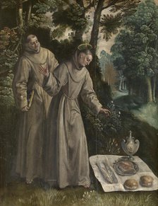 Saint Didacus Finds a Miraculous Meal, c1560-1600. Creator: Martin de Vos.