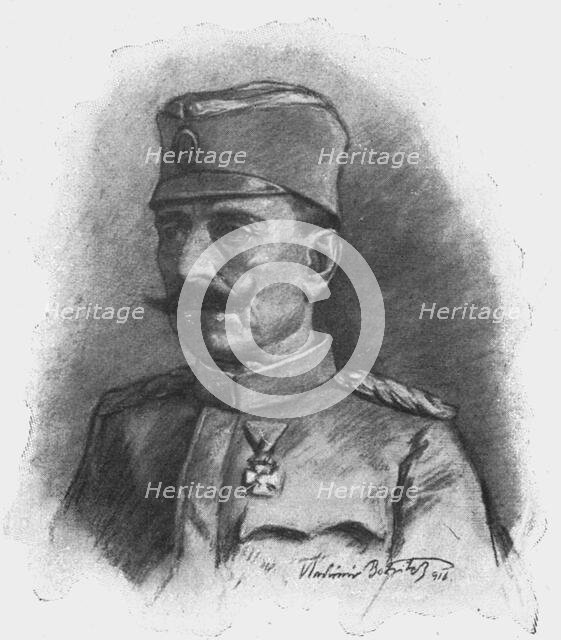 'Le general Petar Bolovitch, successeur du voivode Putni', 1916. Creator: Vladimir Betzitch.