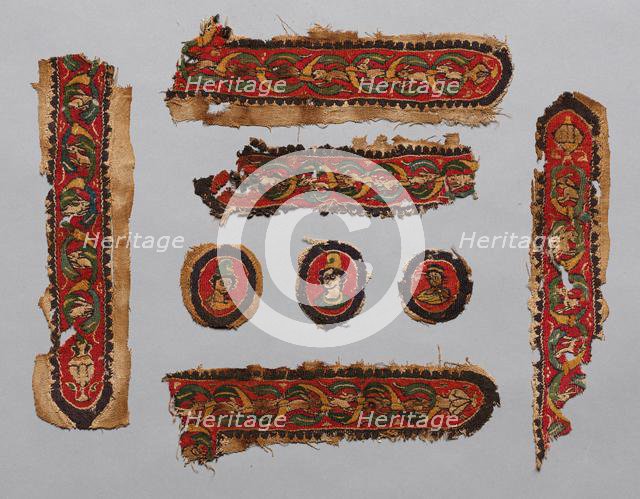 Fragments from a Tunic, 500s - 1500s. Creator: Unknown.