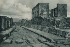 Street between ruins, Pompeii, Italy, 1927. Artist: Eugen Poppel.