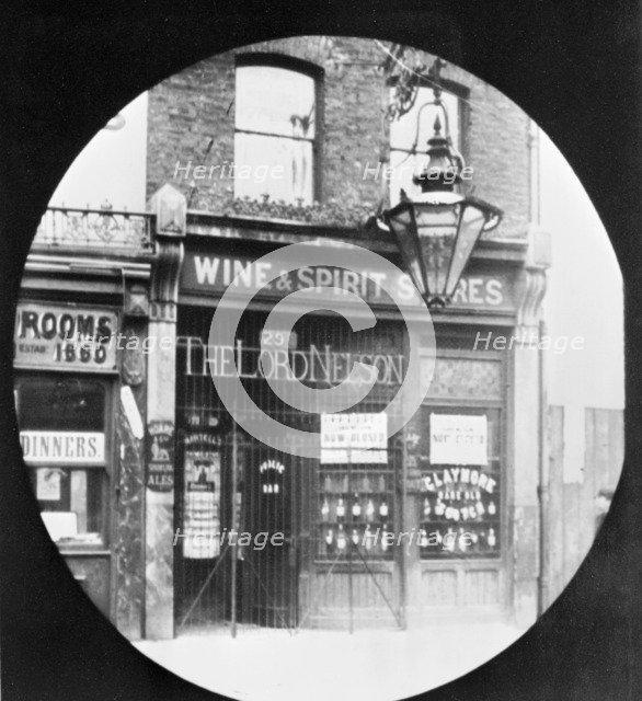 The Lord Nelson off-licence. Artist: John Galt